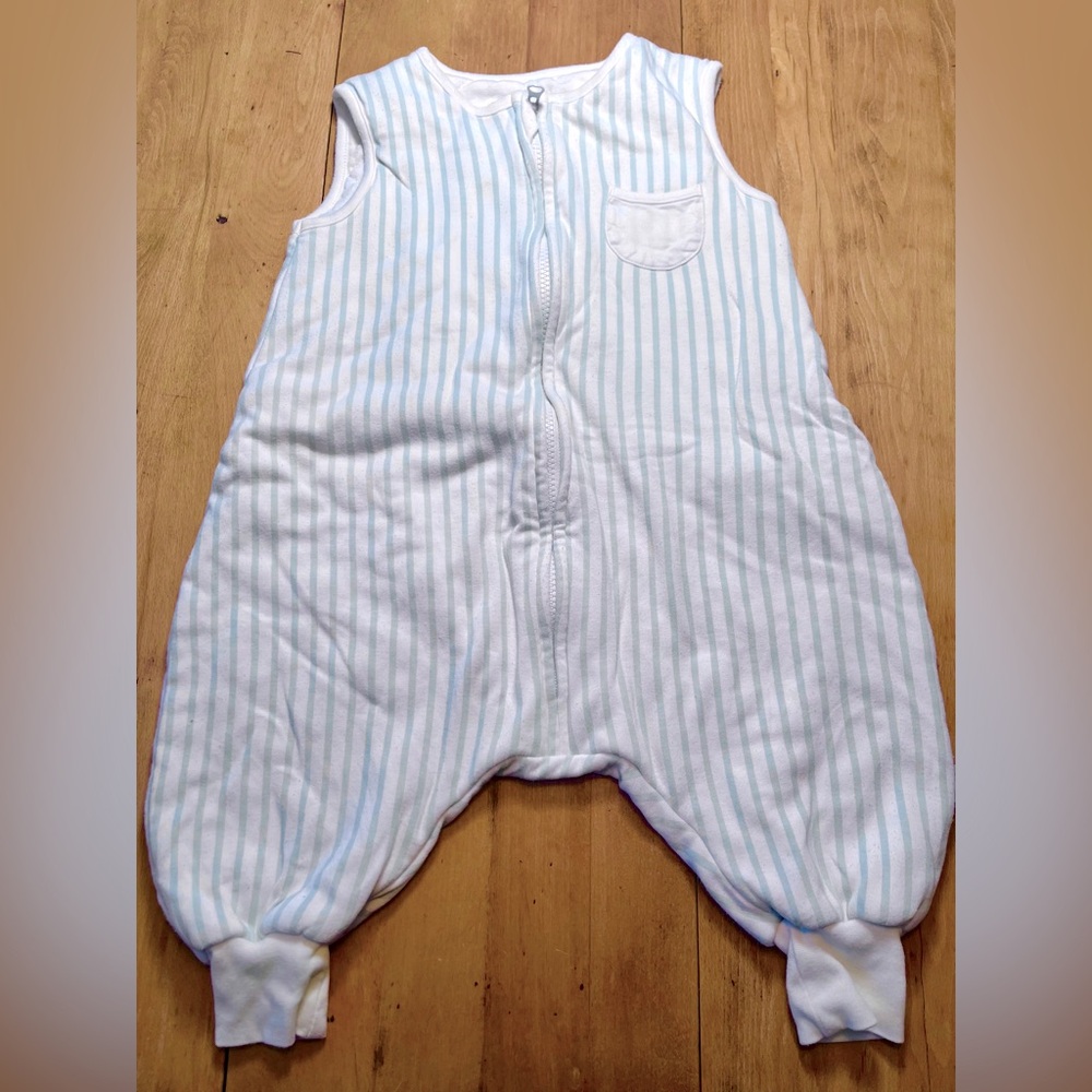 Striped Blue and White Kids Pajamas
